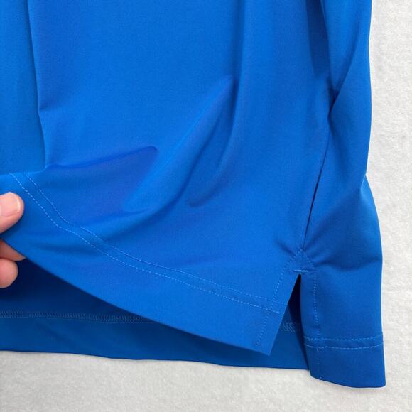 Robert Graham Polo Shirt Mens Size XL Blue Stretch Knit Classic Fit Short Sleeve - Picture 7 of 11